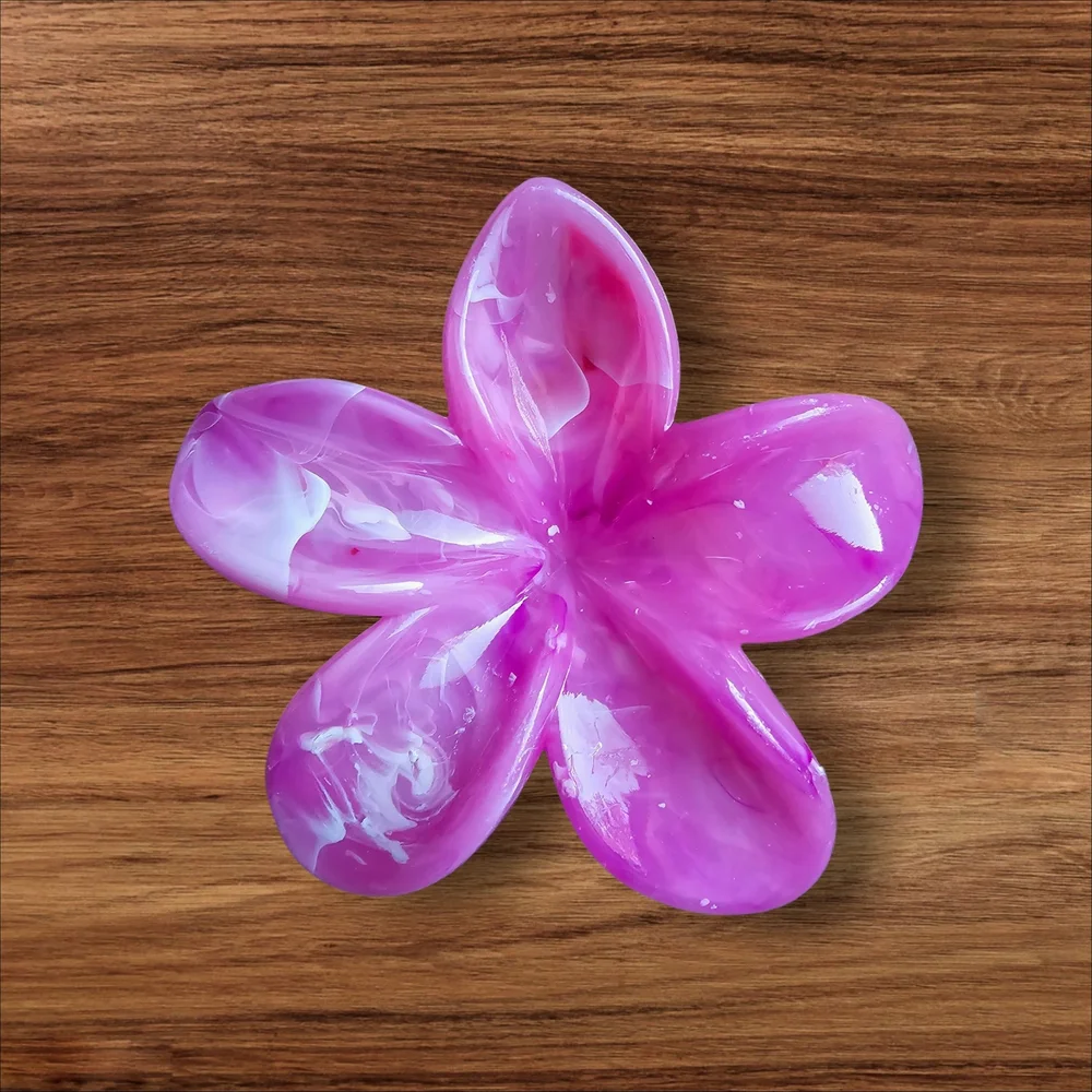 Pink Floral Hair Clip - Picture 2 of 2